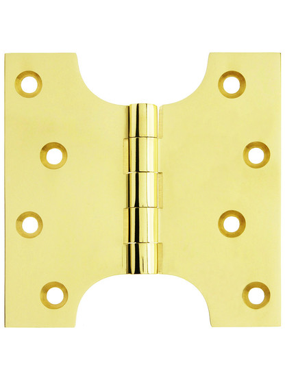 4 inch x 4 inch Premium Brass Parliament Door Hinge in PVD.