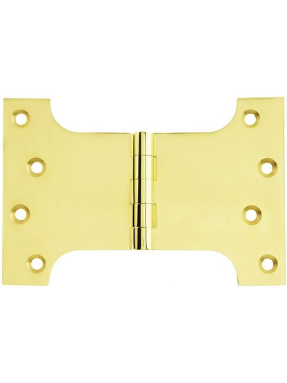 4 inch x 6 inch Premium Brass Parliament Door Hinge in PVD.