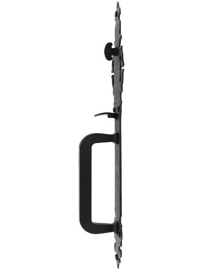 Alternate View of Warwick Thumblatch Mortise Entry Set With Black Lacquer Finish