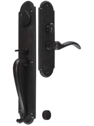 Solid Bronze Arched Thumb-Latch Mortise Entry Set