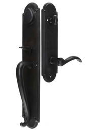 Solid Bronze Arched Thumb-Latch Tubular Entry Set