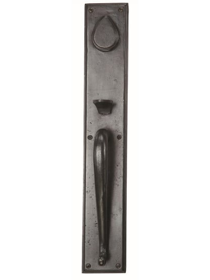 Solid Bronze Rectangular Thumb-Latch Mortise Entry Set