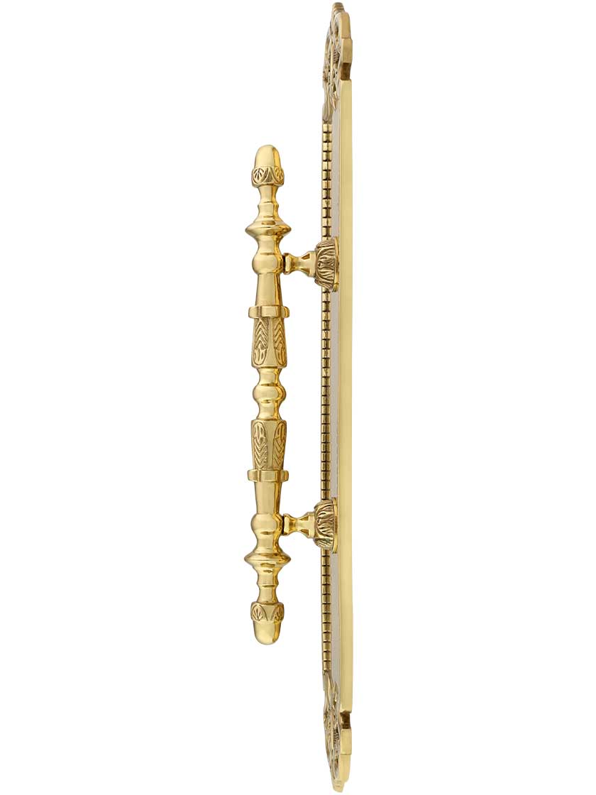 French Baroque Door Pull In Solid, Cast Brass House of Antique Hardware