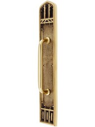 18" Oxford Door Pull In Solid Brass