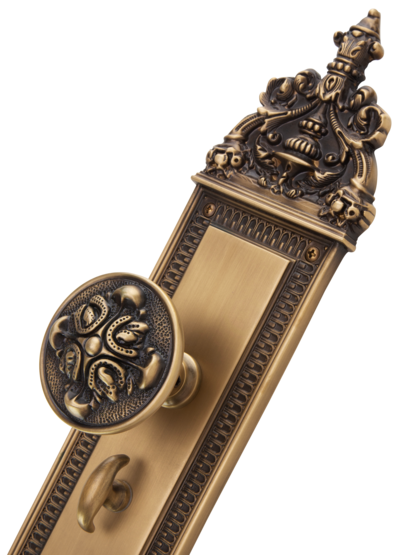 Alternate View 2 LGPNG of 18 inch Apollo Mortise Entry Set With Maltesia Knobs