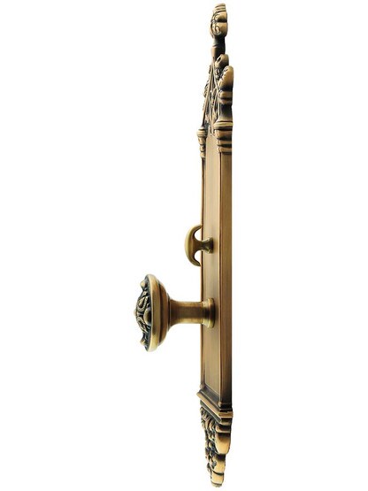 Alternate View of 16 inch Colburg Mortise Entry Set With Maltesia Knobs
