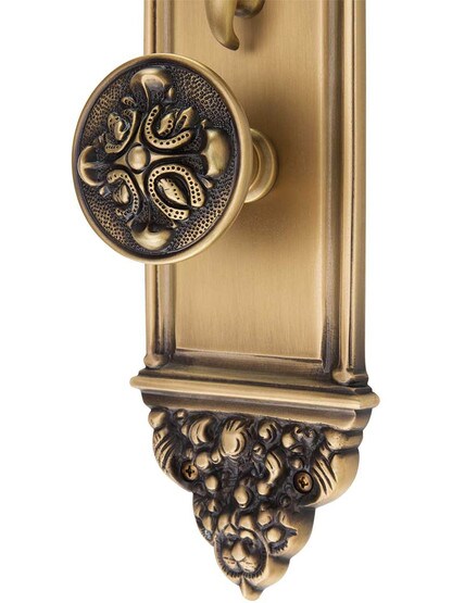Alternate View 2 of 16 inch Colburg Mortise Entry Set With Maltesia Knobs