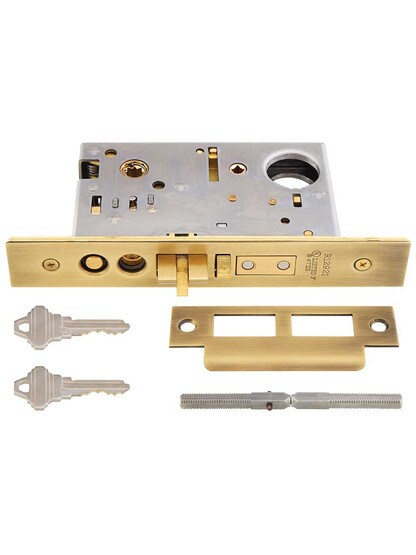 Alternate View 3 of 16 inch Colburg Mortise Entry Set With Maltesia Knobs
