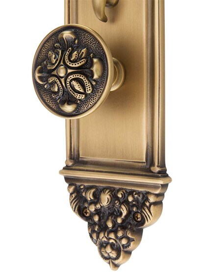 Alternate View 3 of 23 3/4 inch Colburg Thumblatch Mortise Entry Set With Interior Knob or Handle
