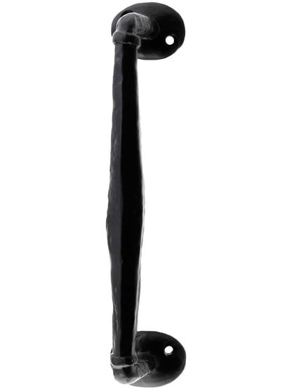 Alternate View of Offset Pull Handle with Round Rosettes.