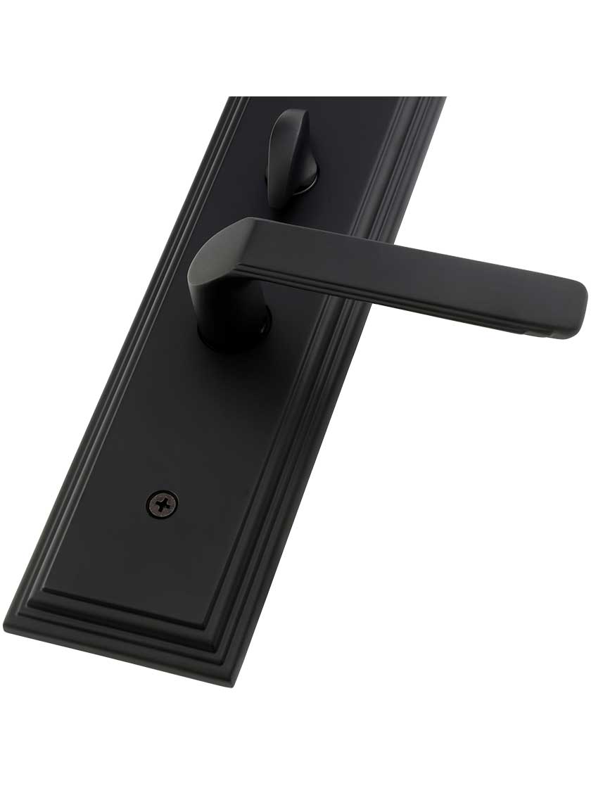 Melrose Style Mortise Handleset With Choice Of Interior Knob Or Lever