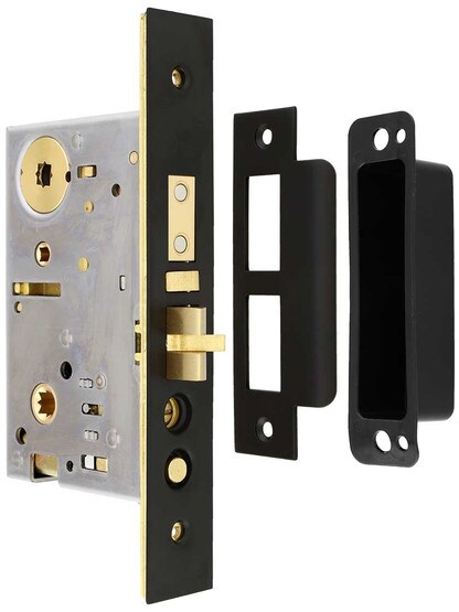 Alternate View 7 of Melrose Style F20 Function Mortise Handleset With Choice Of Interior Knob Or Lever.