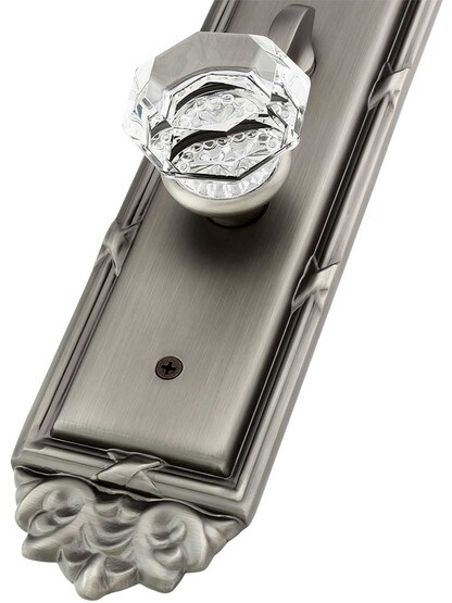 Alternate View 2 of Versailles Style F20 Function Mortise Handleset With Choice Of Interior Knob Or Lever