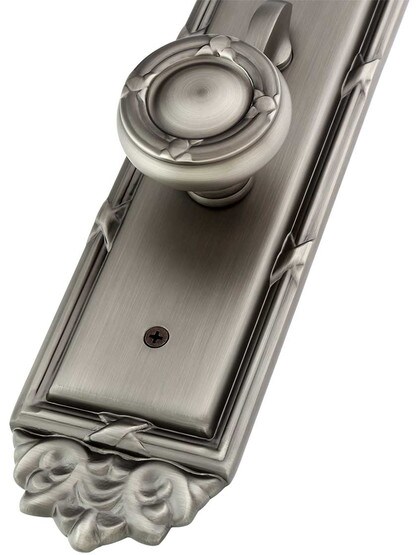 Alternate View 5 of Versailles Style F20 Function Mortise Handleset With Choice Of Interior Knob Or Lever