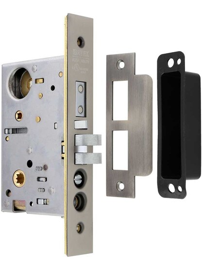 Alternate View 7 of Versailles Style F20 Function Mortise Handleset With Choice Of Interior Knob Or Lever