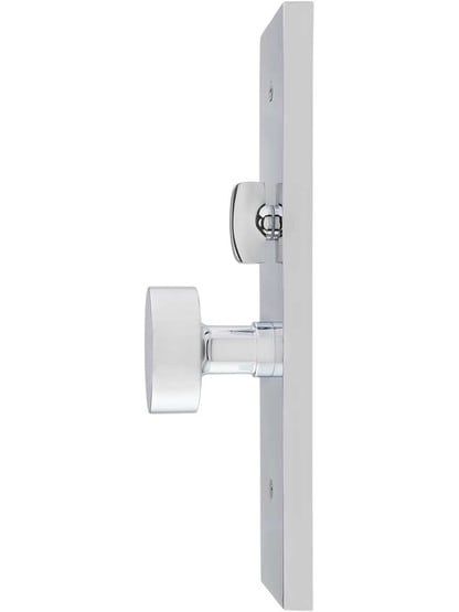 Alternate View of Lugano Mortise Entry Set with Choice of Interior Knob or Lever.