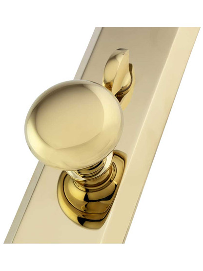 Alternate View 2 of Harrison Rectangular Thumb-Latch Mortise Entry Set with Choice of Interior Knob.
