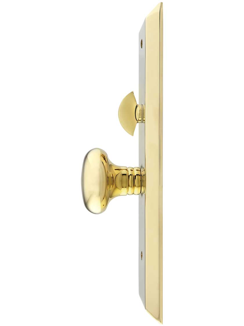 Alternate View of Middleton Rectangular Thumb-Latch Mortise Entry Set with Choice of Interior Knob.