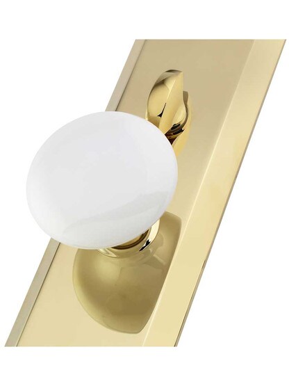 Alternate View 4 of Middleton Rectangular Thumb-Latch Mortise Entry Set with Choice of Interior Knob.