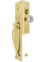 Middleton Rectangular Thumb-Latch Mortise Entry Set with Choice of Interior Knob.