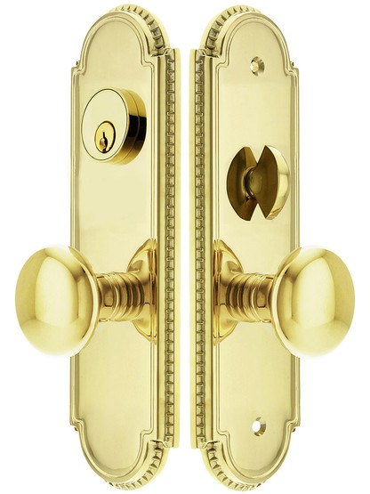 Hamilton Mortise Lock Entry Set with Providence Knobs