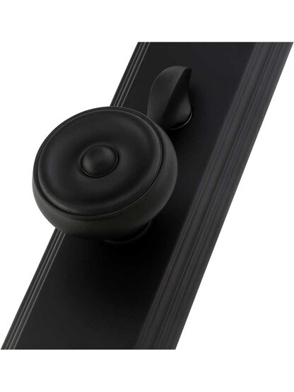 Alternate View 2 of Manhattan F20 Function Mortise Lock Entry Set with Waverly Knobs.