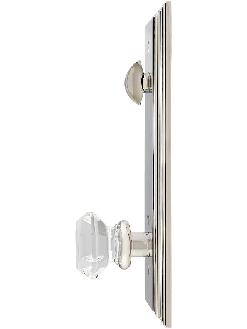 Alternate View of Melrose Style Tubular Handleset With Choice Of Interior Knob Or Lever