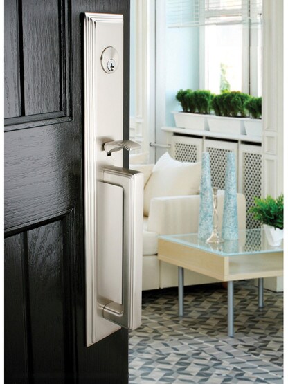 Melrose Tubular Handleset with Choice of Interior Knob or Lever