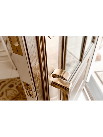 Melrose Tubular Handleset with Choice of Interior Knob or Lever