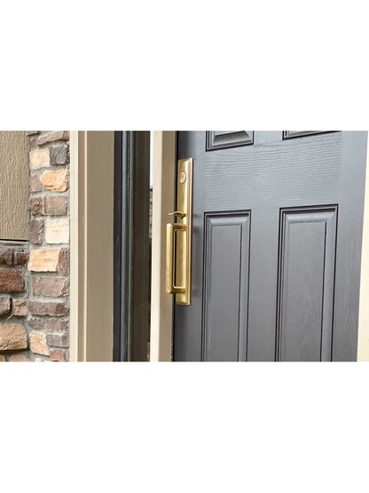 Melrose Tubular Handleset with Choice of Interior Knob or Lever