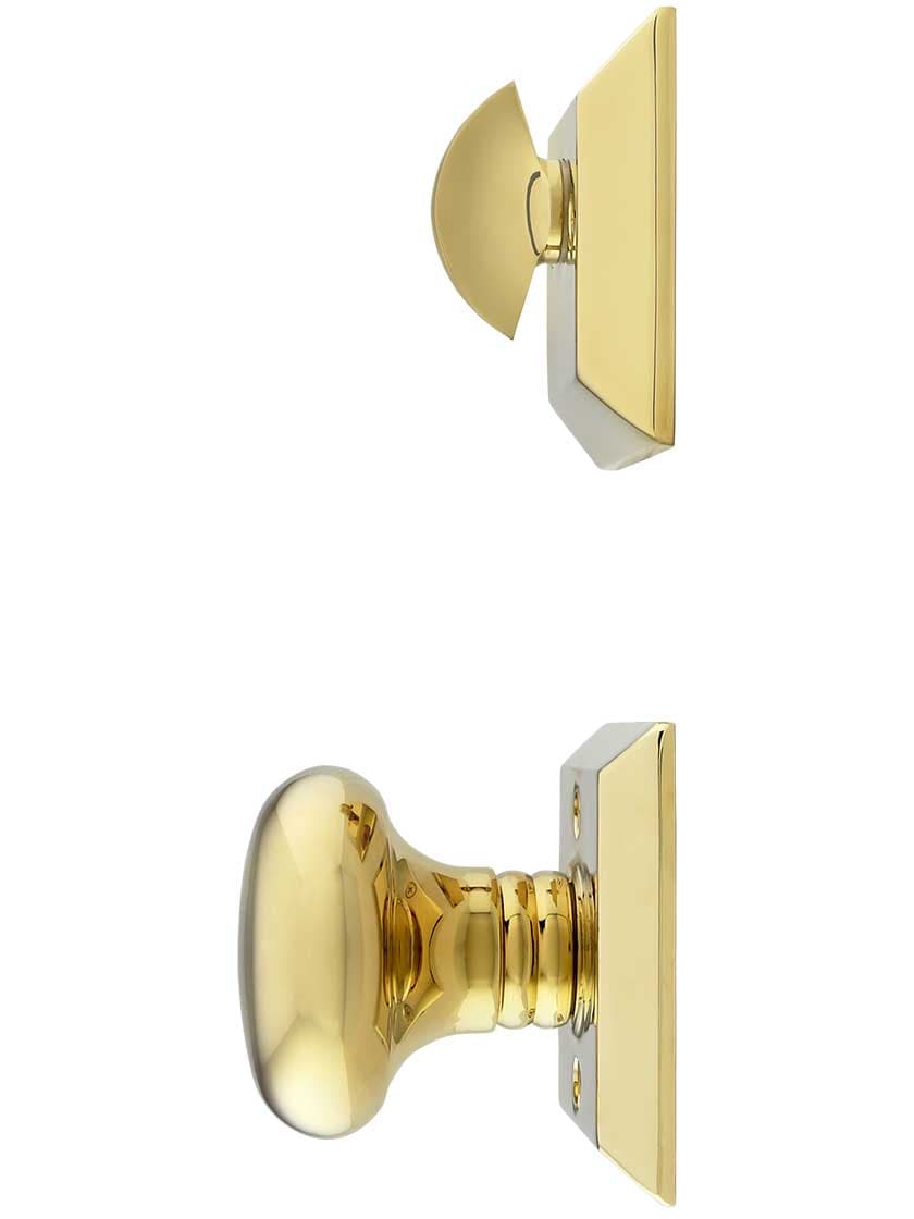 Alternate View of Franklin Tubular Entry Handleset with Choice of Interior Knob .