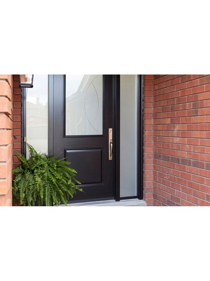 Jefferson Tubular Entry Handleset with Choice of Interior Knob