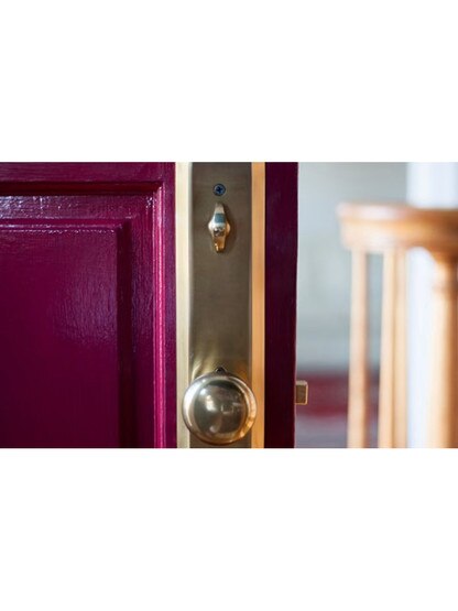 Jefferson Tubular Entry Handleset with Choice of Interior Knob