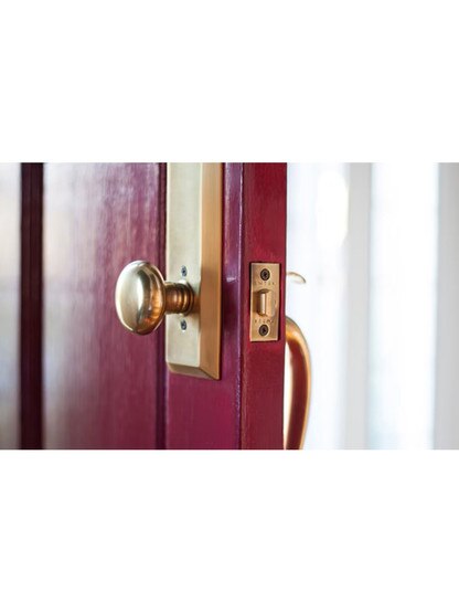 Jefferson Tubular Entry Handleset with Choice of Interior Knob