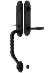 San Carlos Grip Wrought Steel Tubular Handleset.