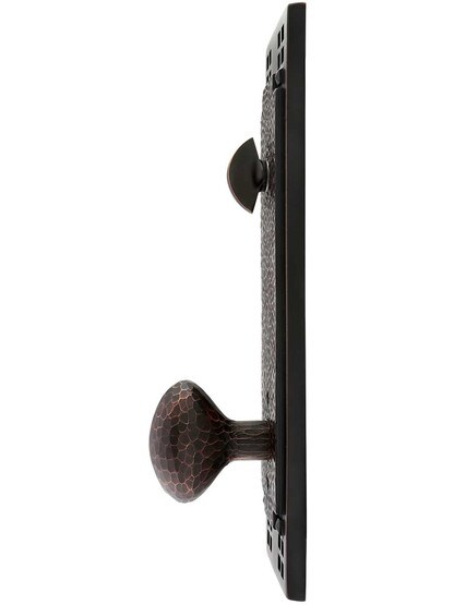 Alternate View of Arts and Crafts Long-Plate Entry Door Set with Choice of Interior Knob or Lever.