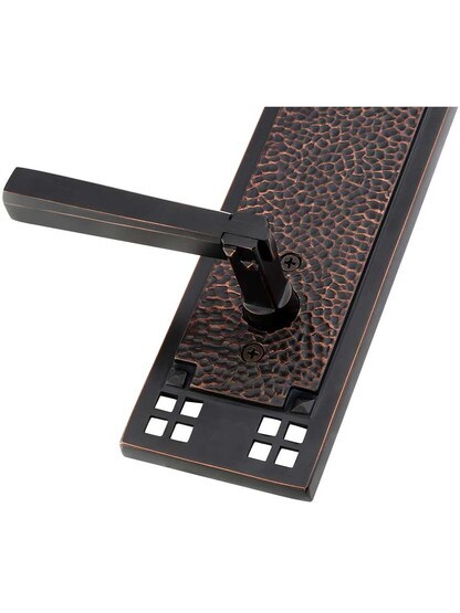 Alternate View 3 of Arts and Crafts Long-Plate Entry Door Set with Choice of Interior Knob or Lever.