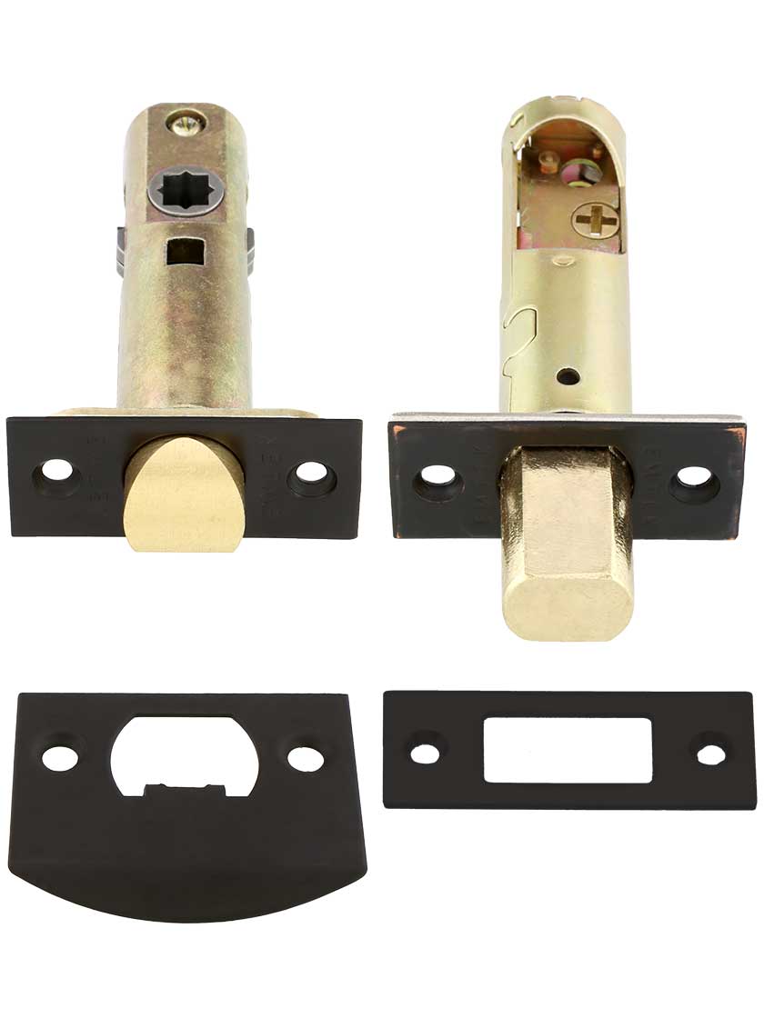 Arts & Crafts LongPlate Entry Door Set with Choice of Interior Knob or