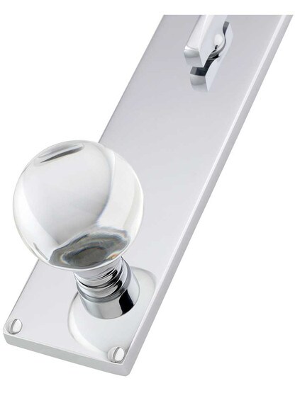 Alternate View 2 of Modern Rectangular Entry Set with Bristol Knobs.
