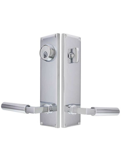 Modern Rectangular Entry Set with Hercules Levers