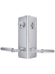 Modern Rectangular Entry Set with Hercules Levers.