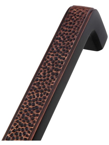 Alternate View 2 of 8 inch on Center Solid Cast Brass Craftsman Pull in Oil Rubbed Bronze.