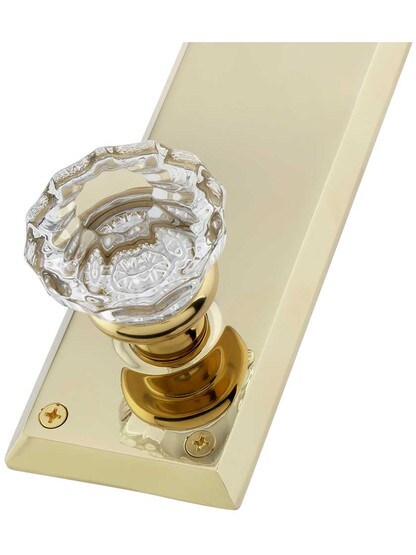 Alternate View 2 of Quincy Entry Set with Astoria Crystal Glass Knobs.