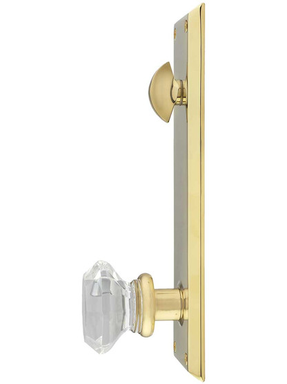 Alternate View of Quincy Entry Set with Old-Town Crystal Glass Knobs.