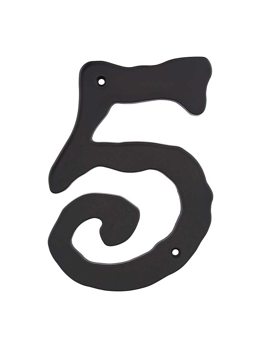 Alternate View 6 of Scroll Style House Numbers - 5 1/2 inch Height.