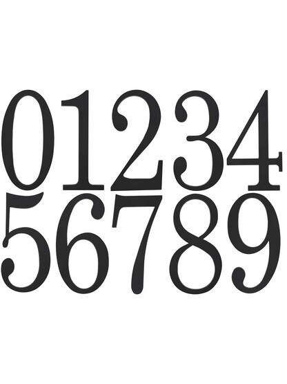 Traditionalist House Numbers - 6 inch Height.