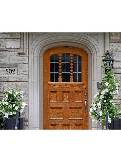 Alternate View 4 of Solid-Bronze Traditional House Numbers - 4 inch Height.