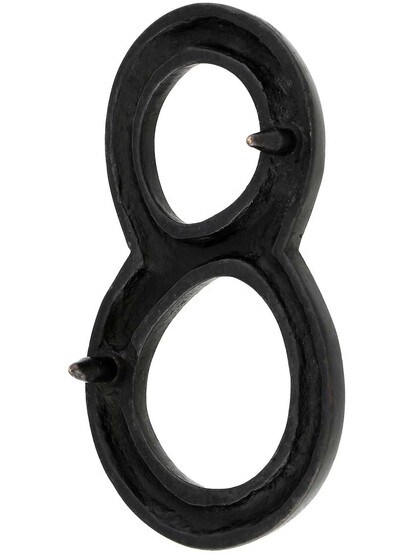 Alternate View 2 of Solid-Bronze Traditional House Numbers - 6 inch Height.