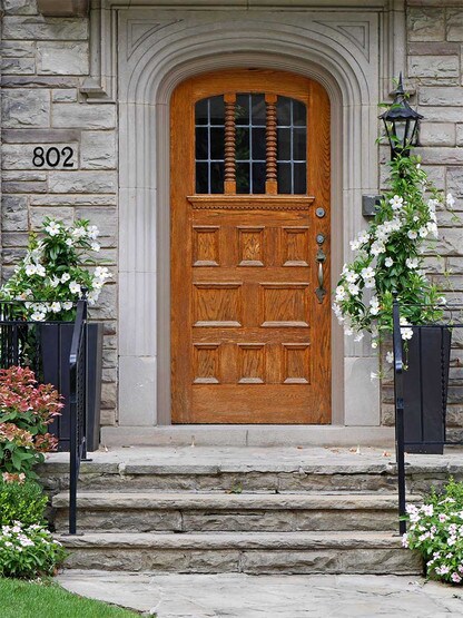 Alternate View 3 of Solid-Bronze Traditional House Numbers - 6 inch Height.