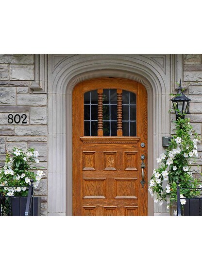 Alternate View 4 of Solid-Bronze Traditional House Numbers - 6 inch Height.